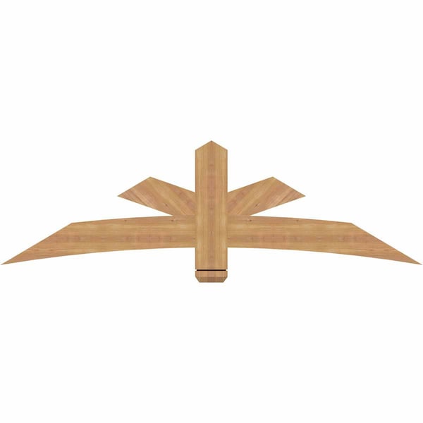 Ekena Millwork Alberta Smooth Timber Gable Bracket, Western Red Cedar, 72"W x 21"H x 1 1/2"D x 5 1/2"F, 7/12 Pitch GBW072X21X0206ALB00SWR - main